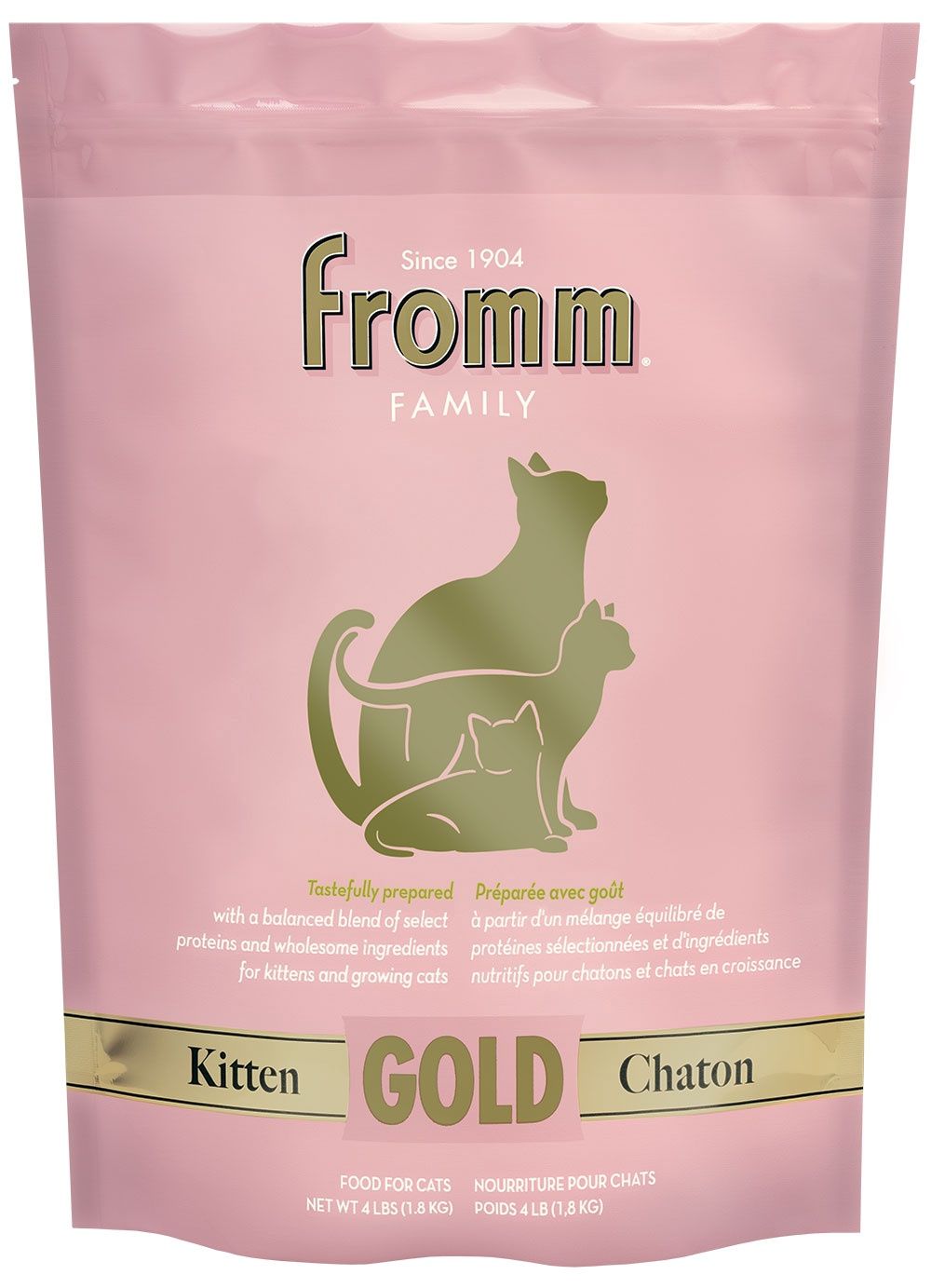 Fromm Gold Kitten Dry Cat Food, Size: 4LB