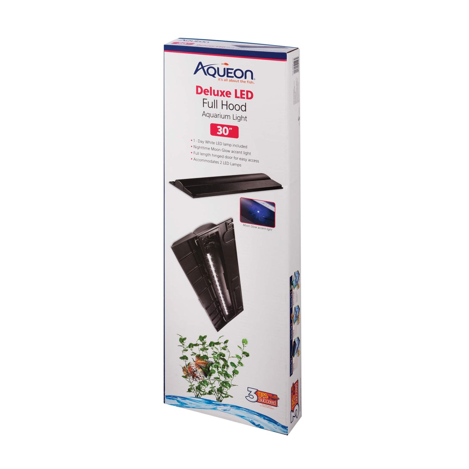 Aqueon Deluxe LED Full Aquarium Hood, Size: 30 inch