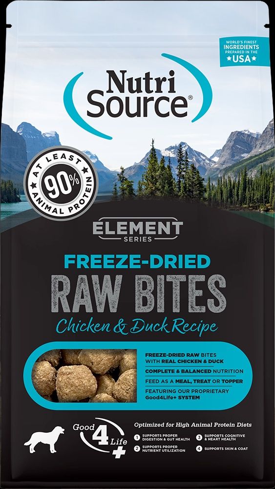 NutriSource Element Freeze Dried Raw Chicken &amp; Duck Dog Food, Size: 2.5oz