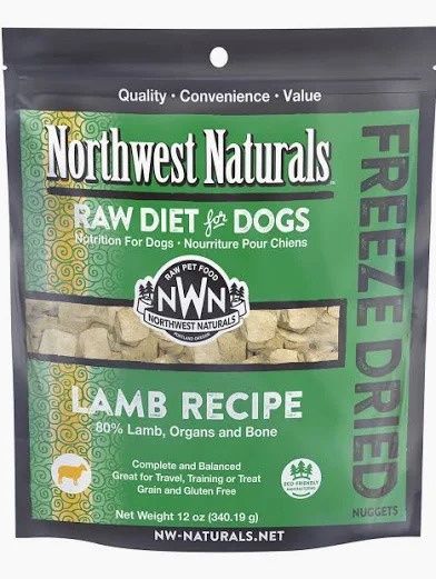 Northwest Naturals Freeze Dried Lamb Nuggets, Size: 25oz