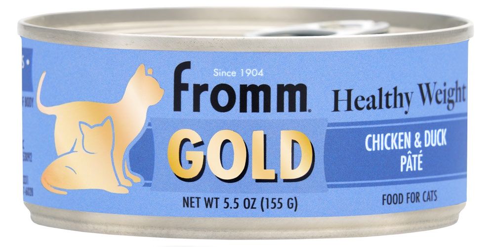 Fromm Gold Healthy Weight Chicken &amp; Duck Pâté Wet Cat Food, Size: 5.5oz