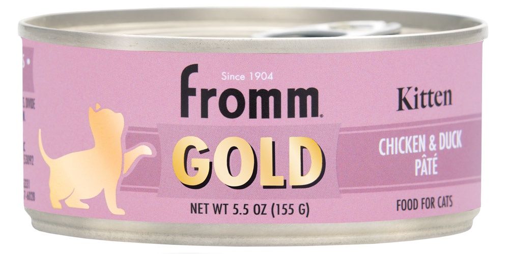 Fromm Gold Kitten Chicken and Duck Pâté Wet Cat Food, Size: 5.5oz