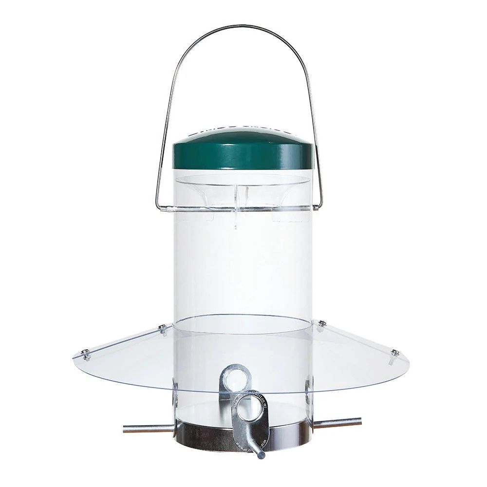 Birds Choice Hanging Classic Bird Feeder with Baffle Weather Guard 12 Inch