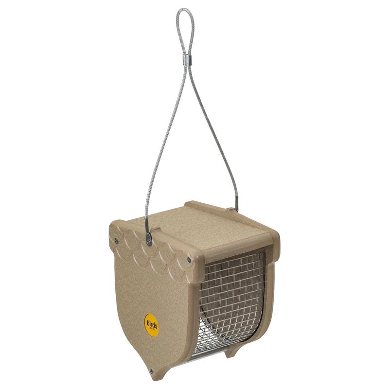 Birds Choice Shelled Peanut Bird Feeder Taupe Recycled Plastic