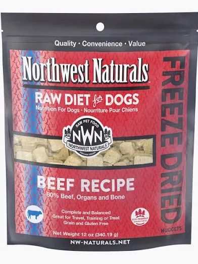 Northwest Naturals Freeze Dried Beef Nuggets, Size: 25oz