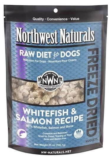 Northwest Naturals Freeze Dried Whitefish &amp; Salmon Nuggets, Size: 25oz