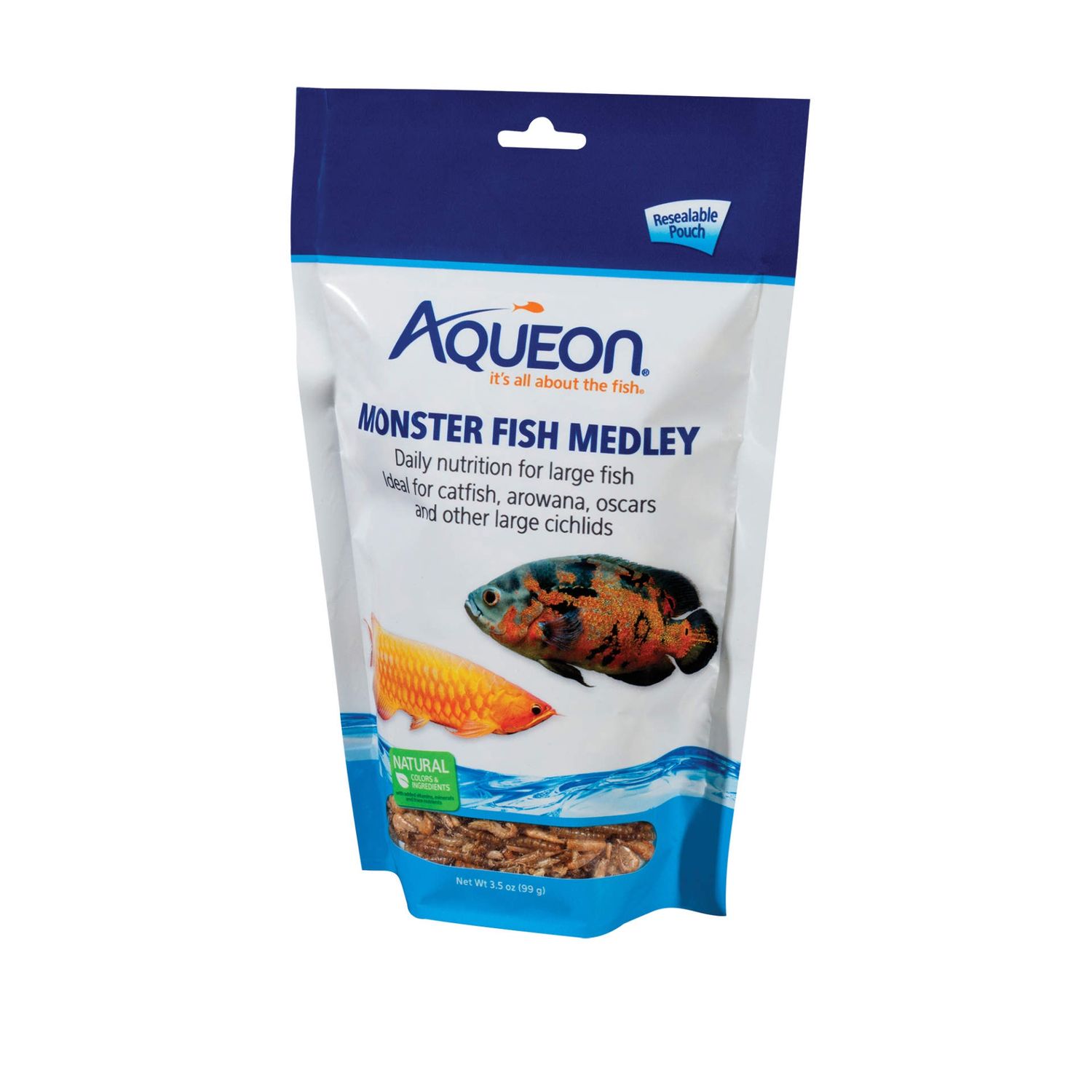 Aqueon Monster Fish Medley Fish Food, Size: 3.5oz