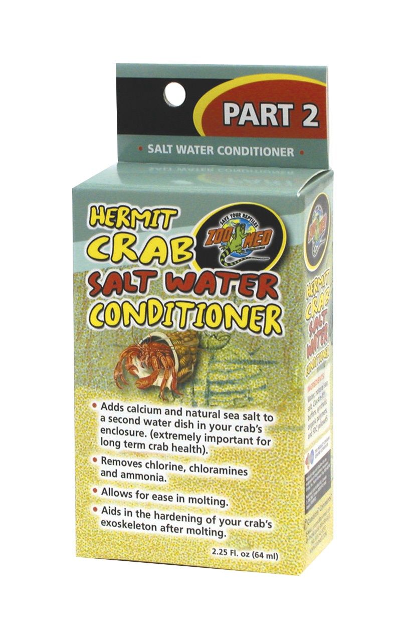 Zoo Med Hermit Crab Salt Water Conditioner, Size: 2.25 fl.oz