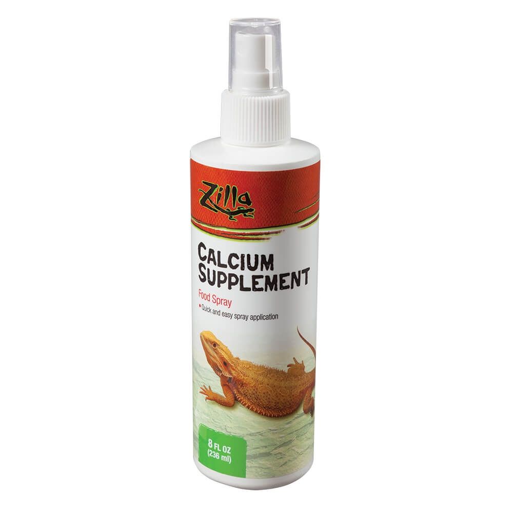 Zilla Calcium Supplement Reptile Food Spray, Size: 8fl oz