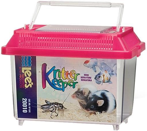Lee's Aquarium &amp; Pet Products Rectangle Kritter Keeper with Lid, Size: Mini