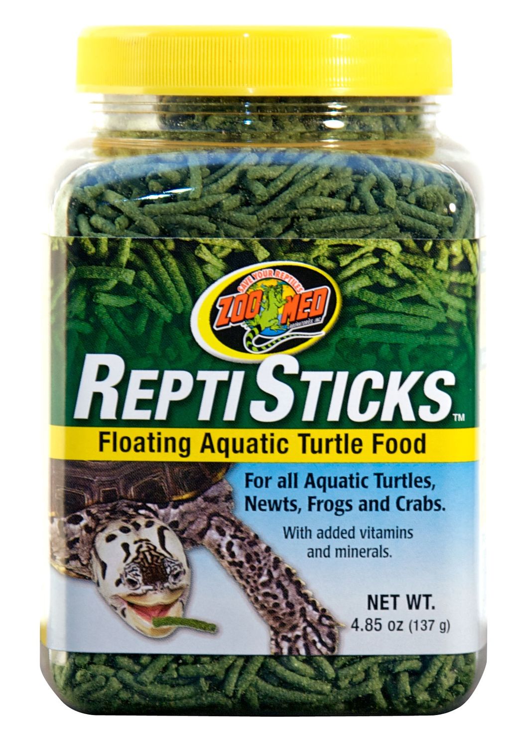 Zoo Med ReptiSticks Aquatic Turtle Food, Size: 4.85oz