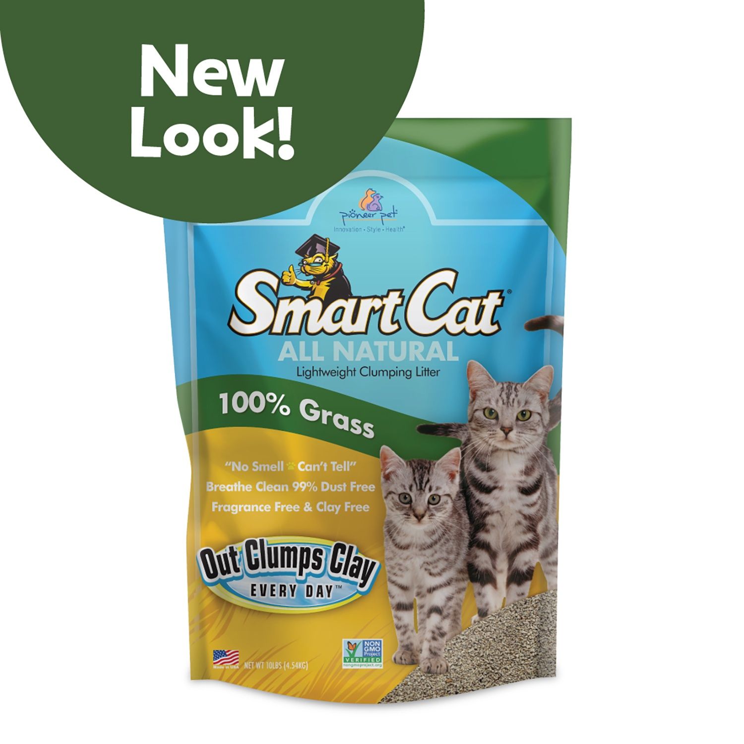Pioneer Pet SmartCat All Natural Grass Cat Litter, Size: 10lb