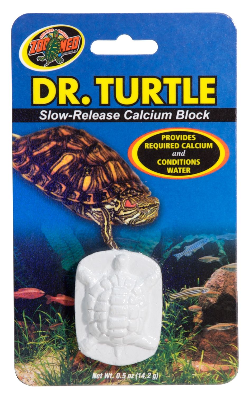 Zoo Med Dr. Turtle Slow-Release Calcium Block, Size: 0.5oz