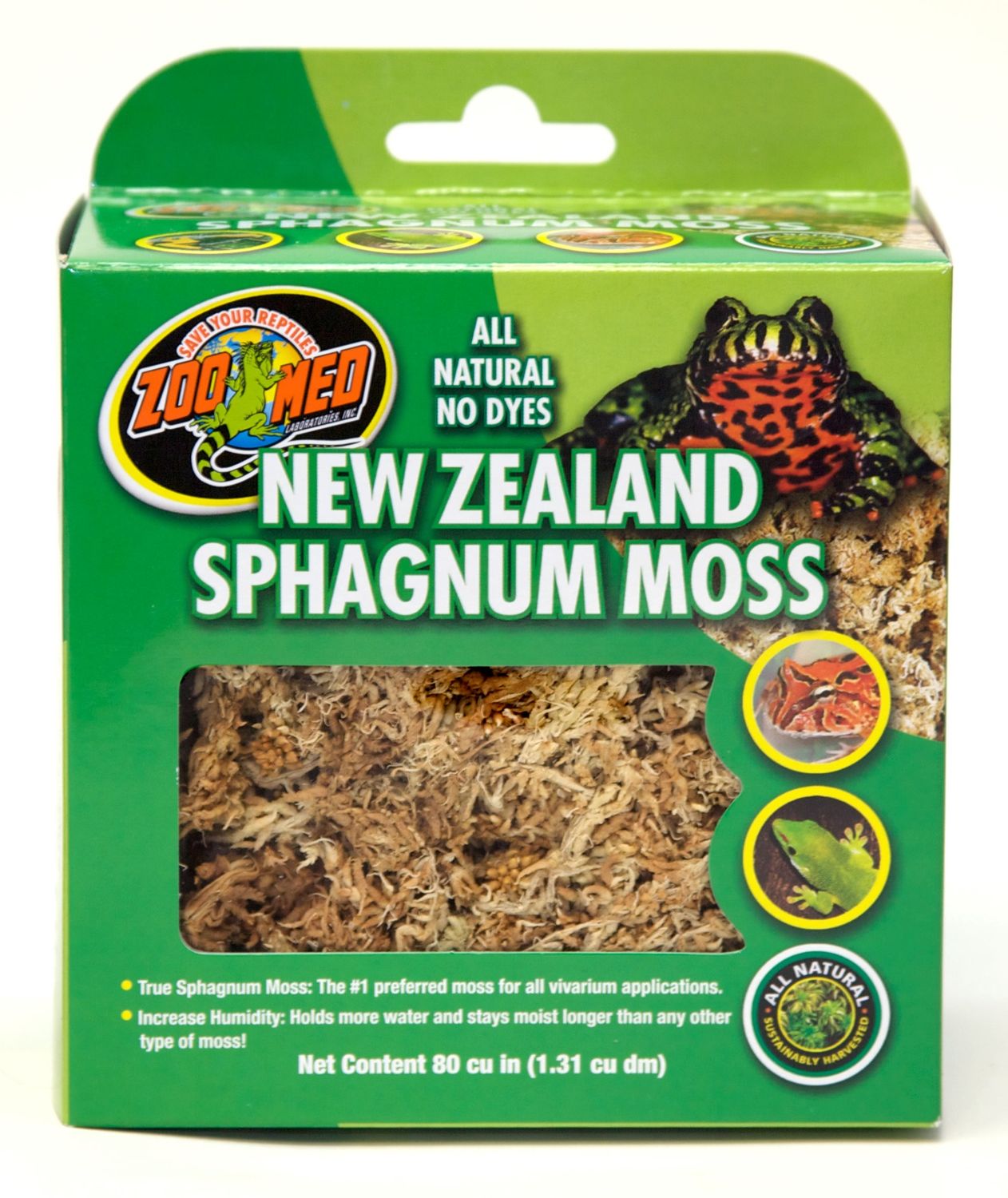 Zoo Med New Zealand Sphagnum Moss, Size: 80 cu. in.