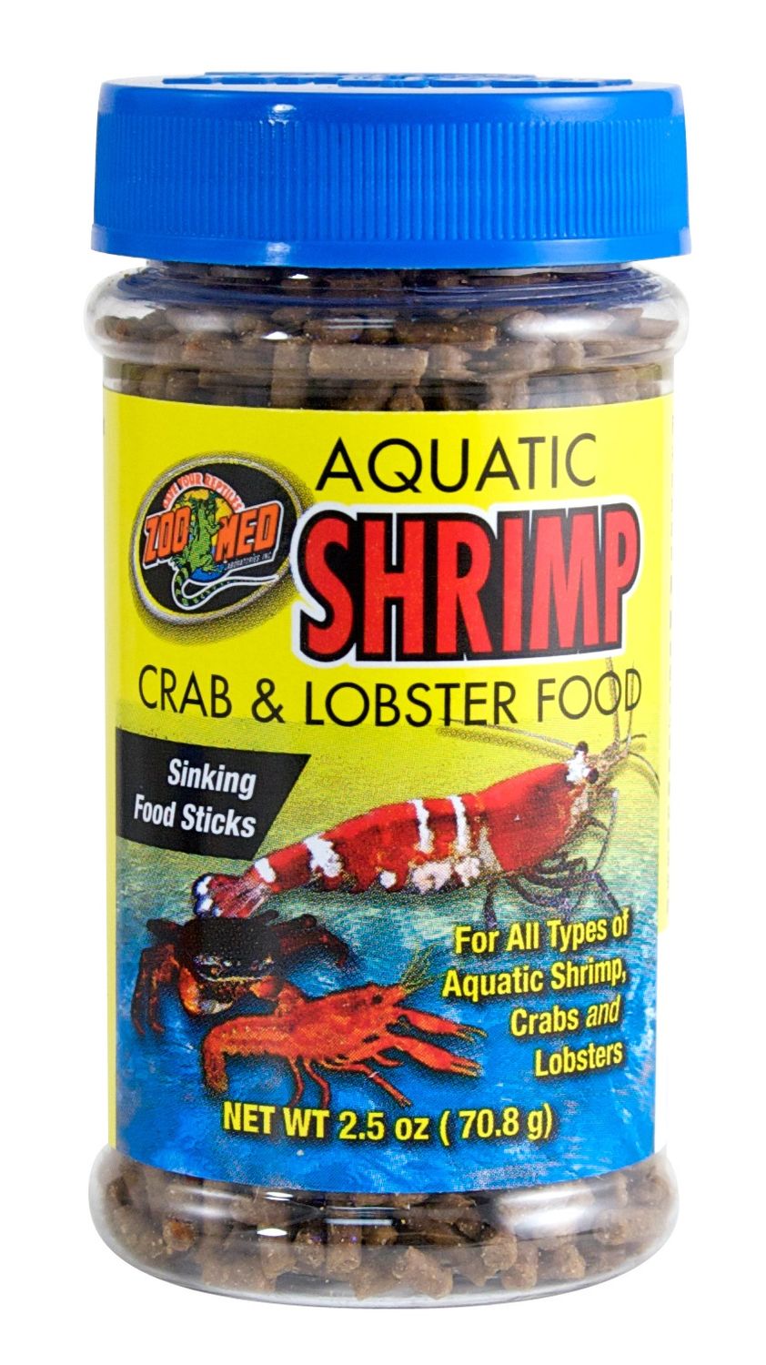 Zoo Med Aquatic Shrimp Crab &amp; Lobster Food, Size: 2.5oz