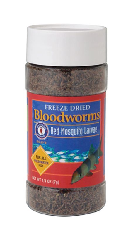 San Francisco Bay Brand Bloodworms Freeze Dried Fish Food .25oz.