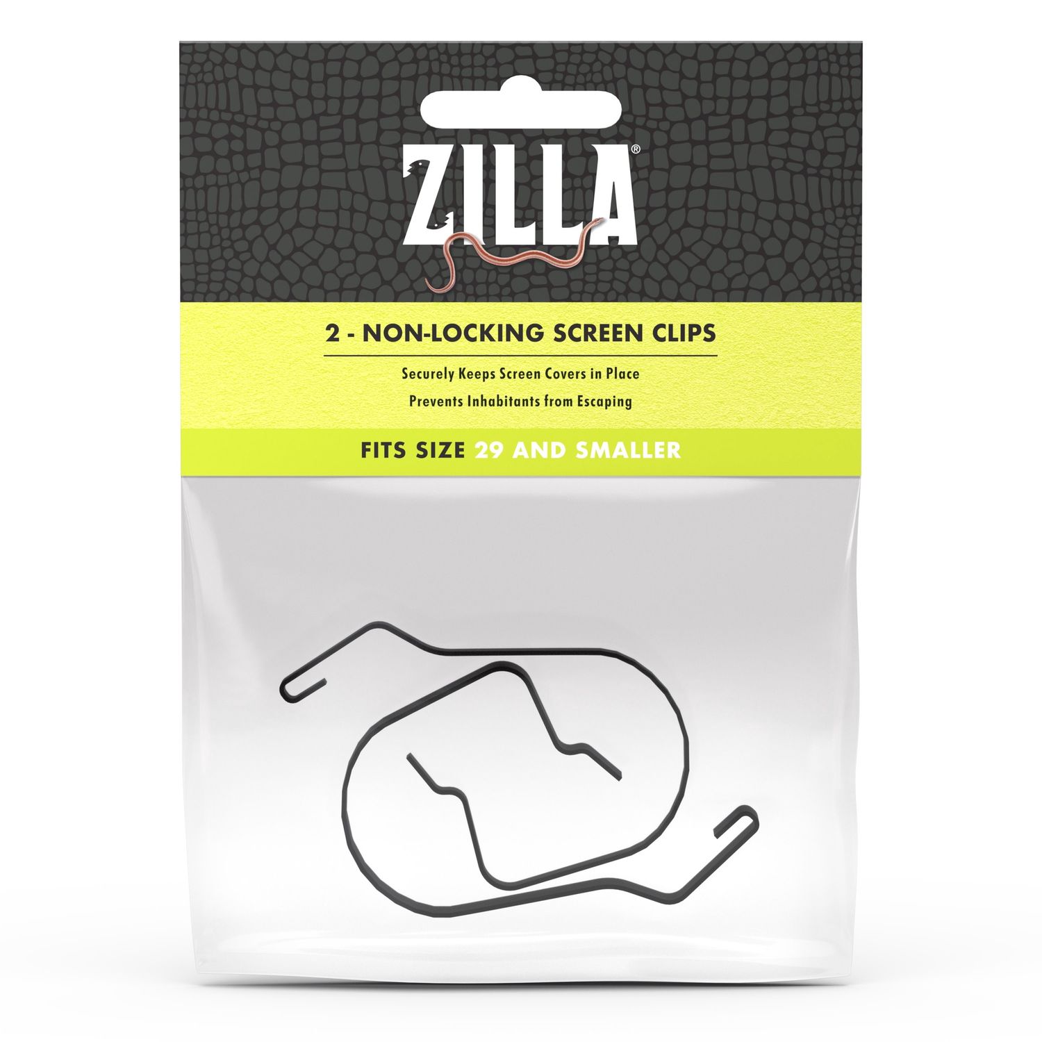 Zilla Non-Locking Screen Cover Clips, Size: Small (Fits Tank Size 5-29 Gallon)