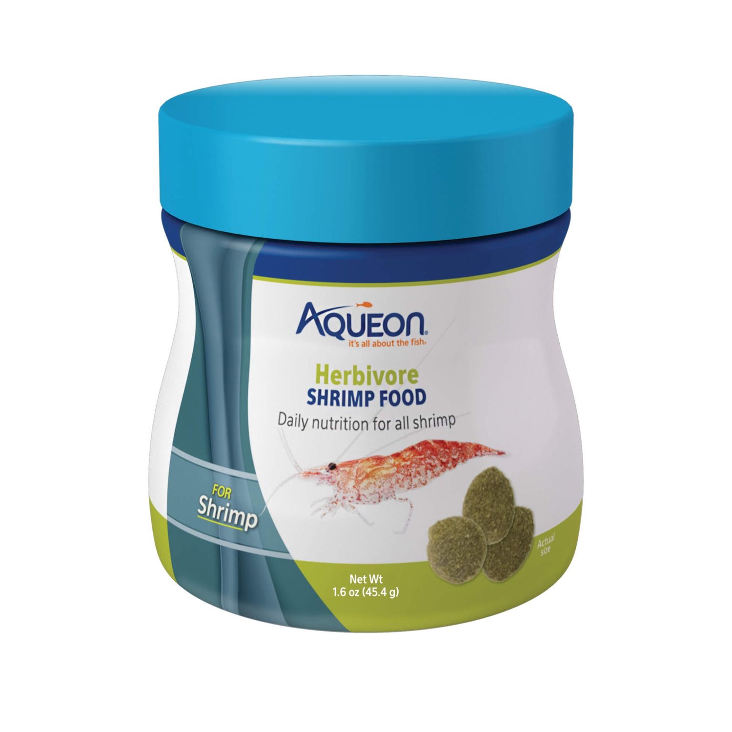 Aqueon Herbivore Freshwater Shrimp Food, Size: 1.6oz