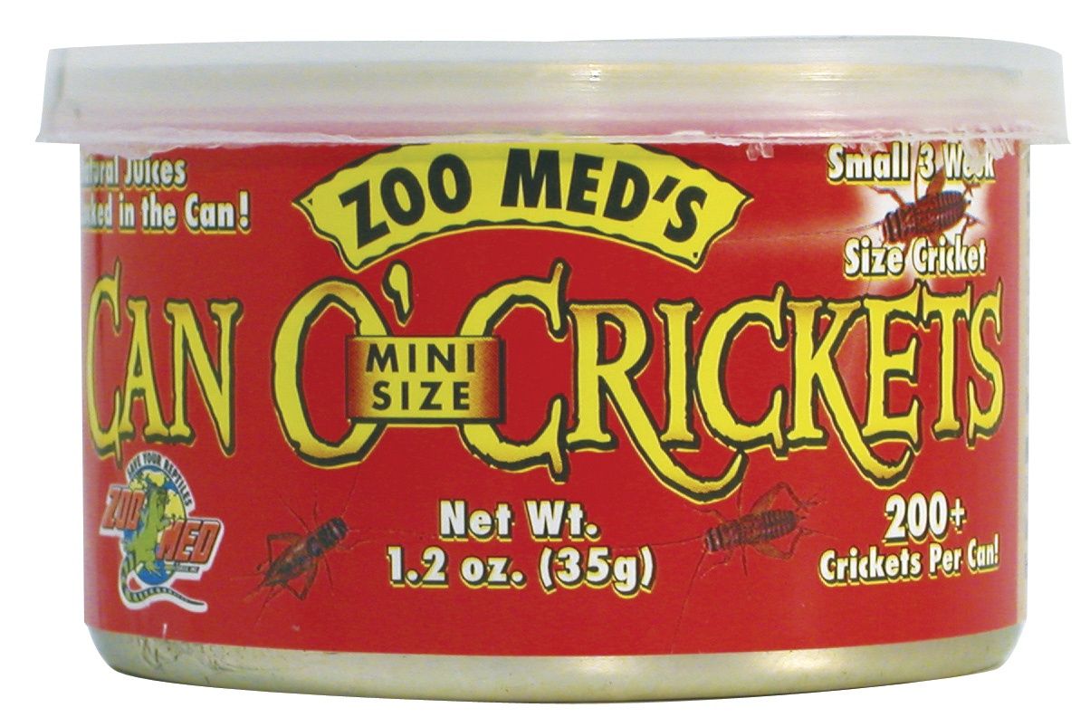 Zoo Med Can O' Mini Size Crickets, Size: 1.2oz