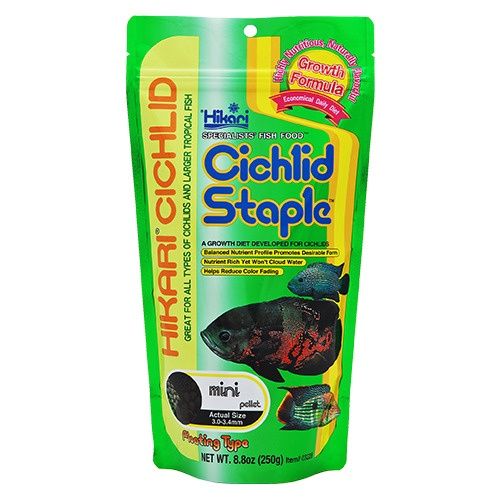 Hikari Cichlid Staple Fish Food, Package Size: 8.8oz, Size: Mini