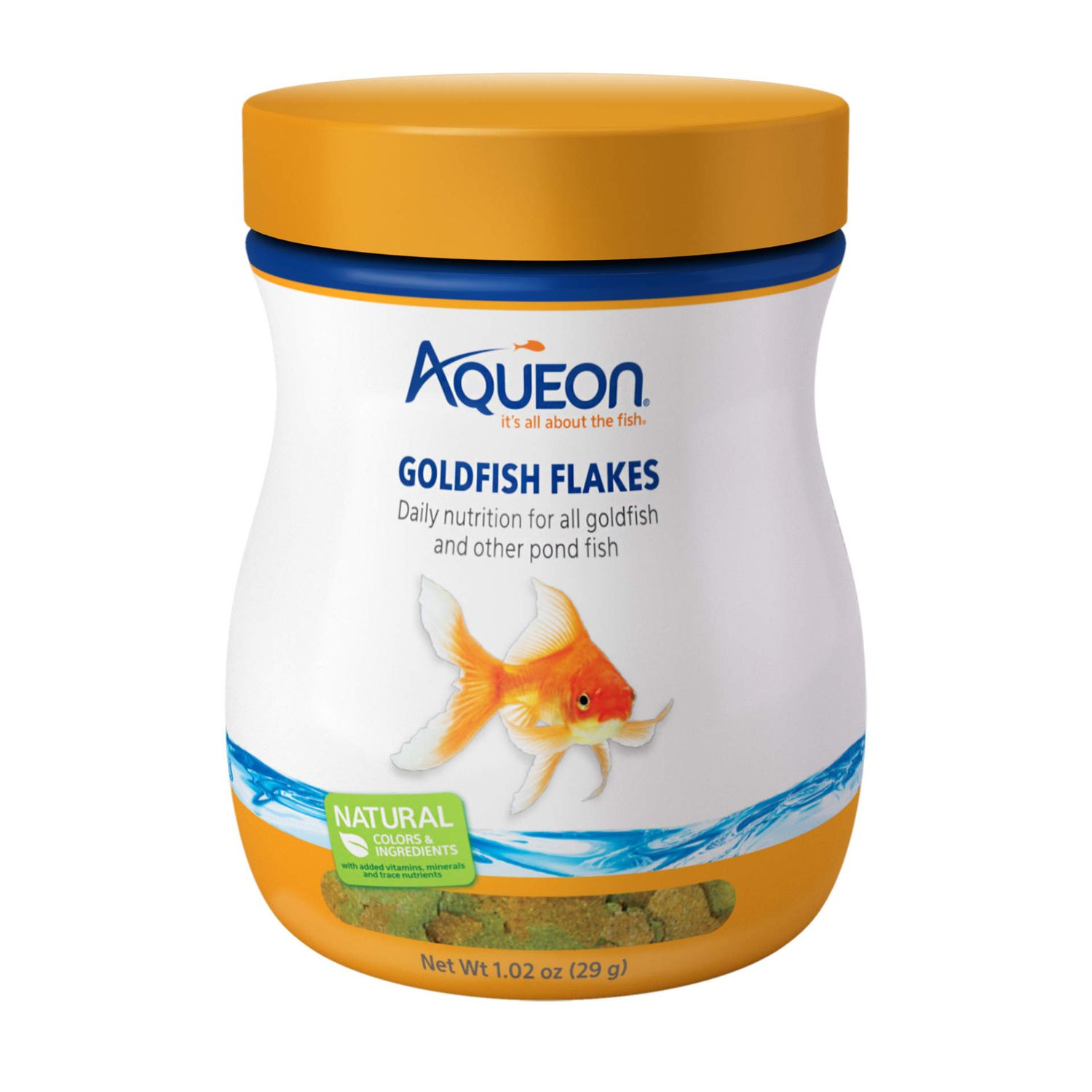 Aqueon Goldfish Flakes Fish Food, Size: 1.02oz