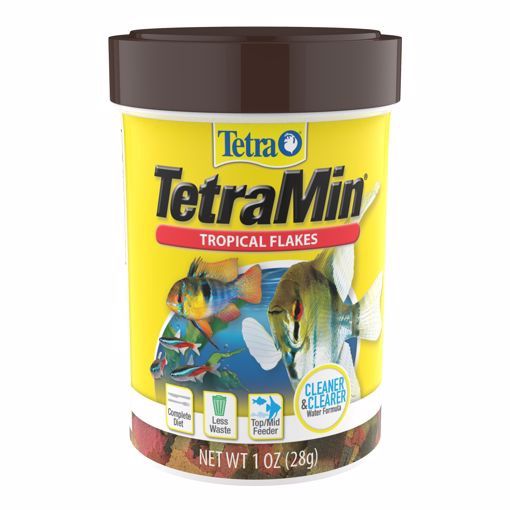 Tetra TetraMin Tropical Flakes Fish Food, Size: 1oz