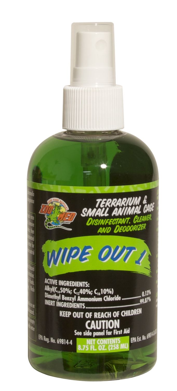 Zoo Med Wipe Out 1 Cage Cleaner, Size: 8.75 fl oz
