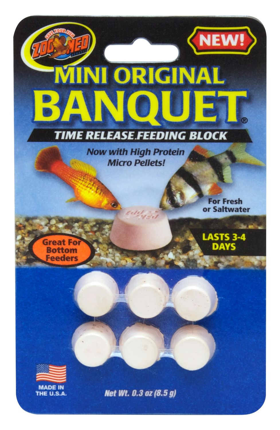 Zoo Med Original Banquet Feeding Block, Size: Mini