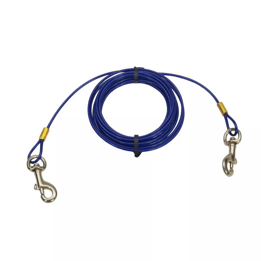 Titan Medium Cable Dog Tie Out, Length: 15ft