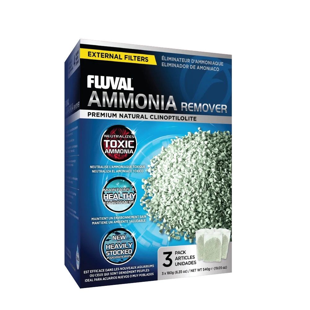 Fluval Ammonia Remover Filter Media, Size: 3 x 180g