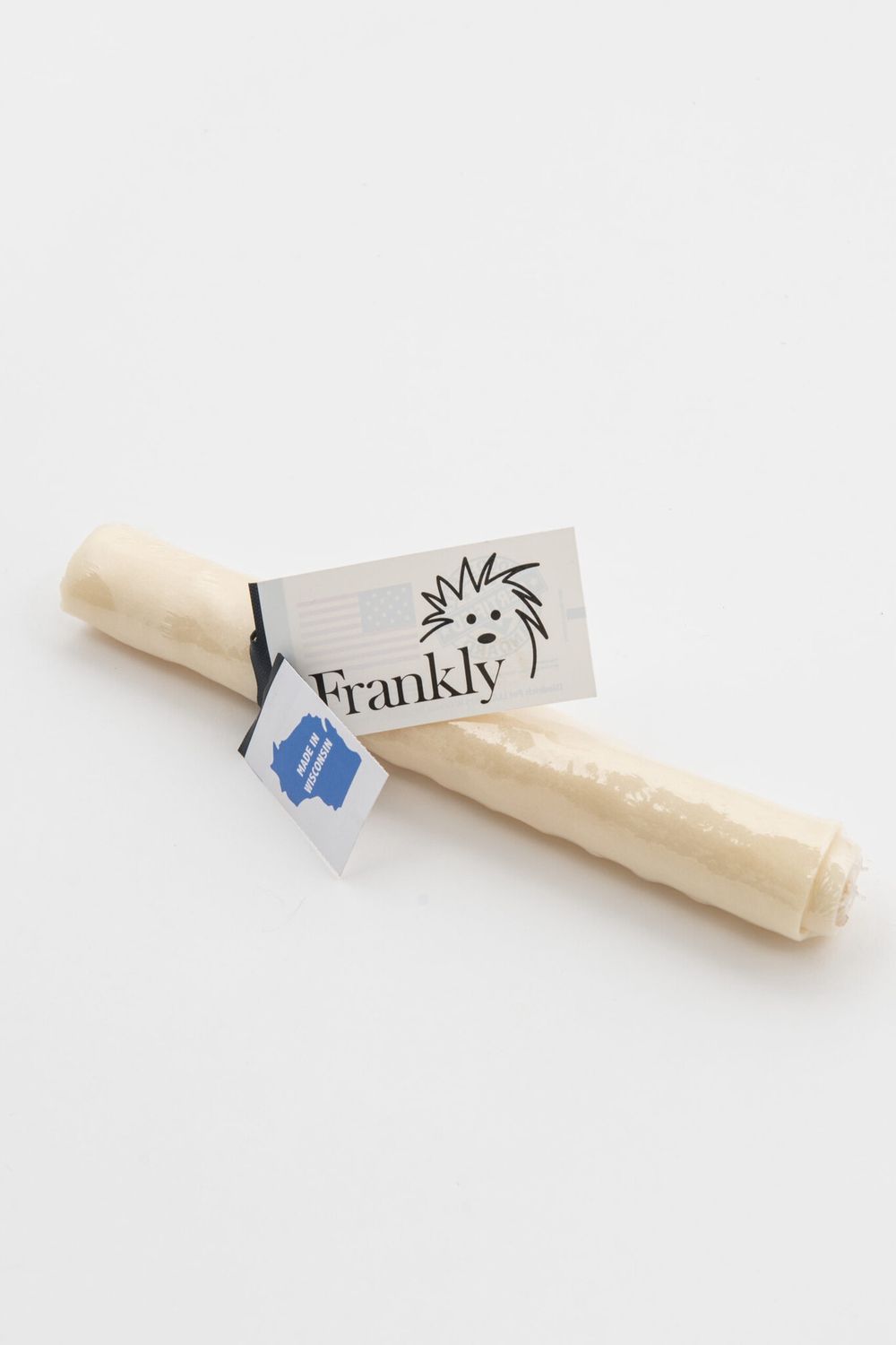 Frankly 10-11" Beef Collagen Roll Dog Chew, Flavor: Natural, Size: XL