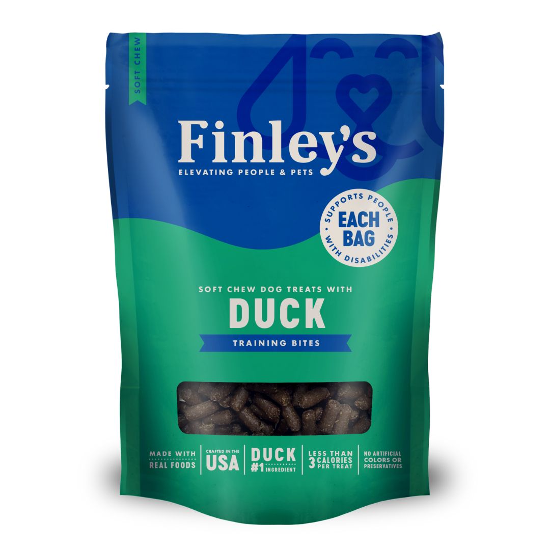 Finley's Training Bites Dog Treats, Recipe: Duck, Size: 6oz