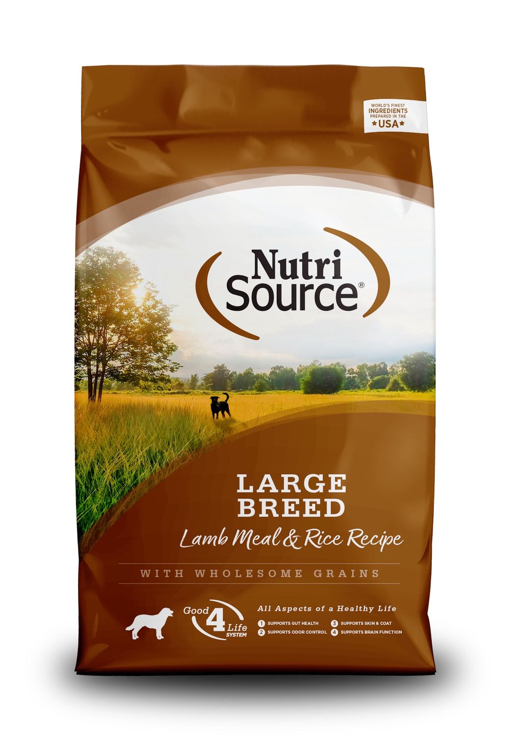NutriSource Large Breed Lamb &amp; Rice Dry Dog Food, Size: 26LB