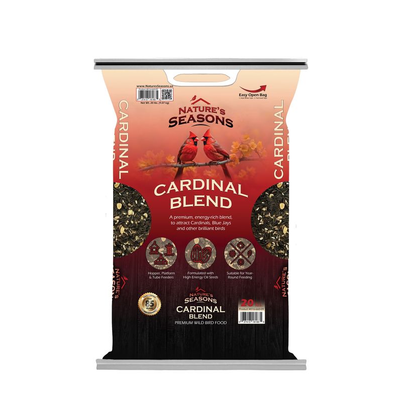 Nature's Seasons Cardinal Blend Wild Bird Seed, 20lb Bag