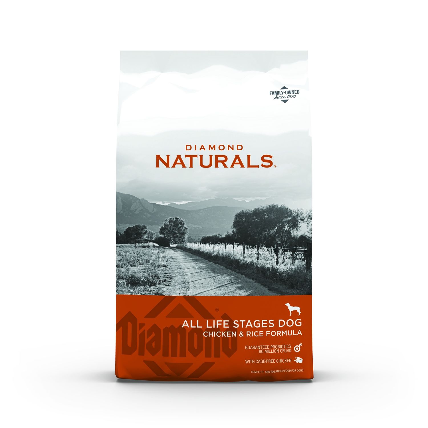 Diamond Naturals Chicken &amp; Rice Dry Dog Food, Package Size: 40lb