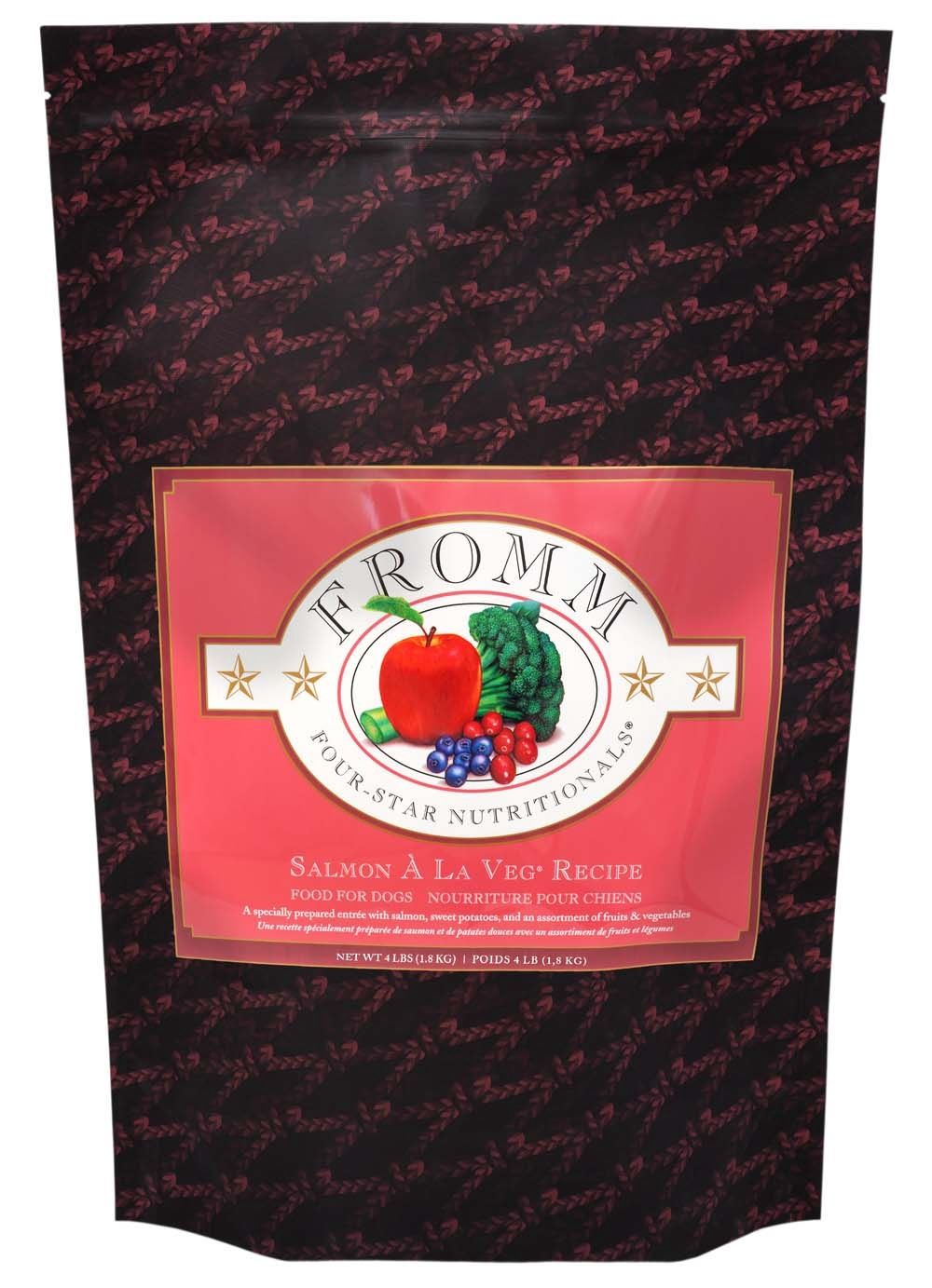 Fromm Four-Star Salmon À La Veg Dry Dog Food, Size: 4LB
