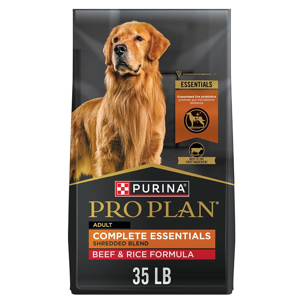 Pro Plan Adult Shredded Beef &amp; Rice Dry Dog Food, Size: 5lb