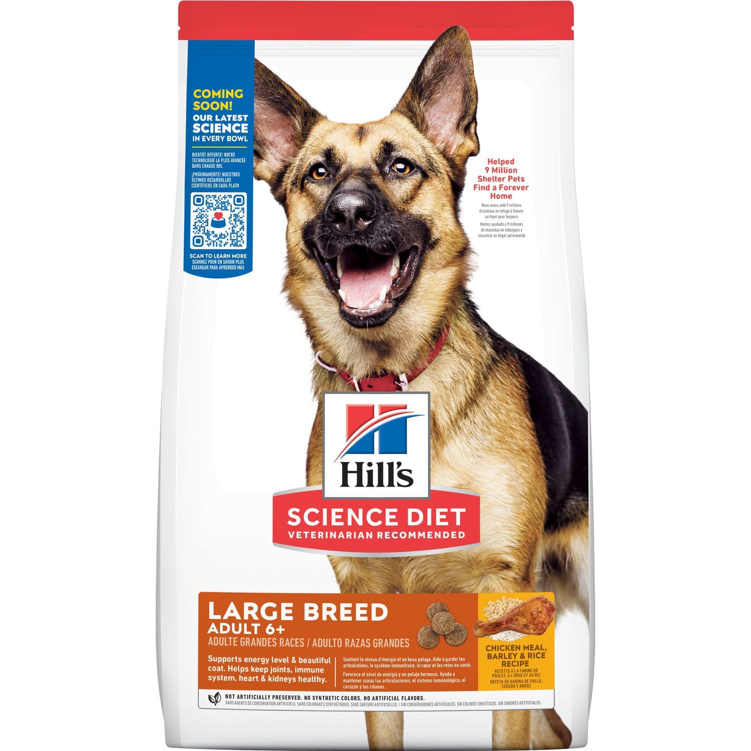 Hill's Science Diet Large Breed Adult 6+ Dry Dog Food, Size: 33lb