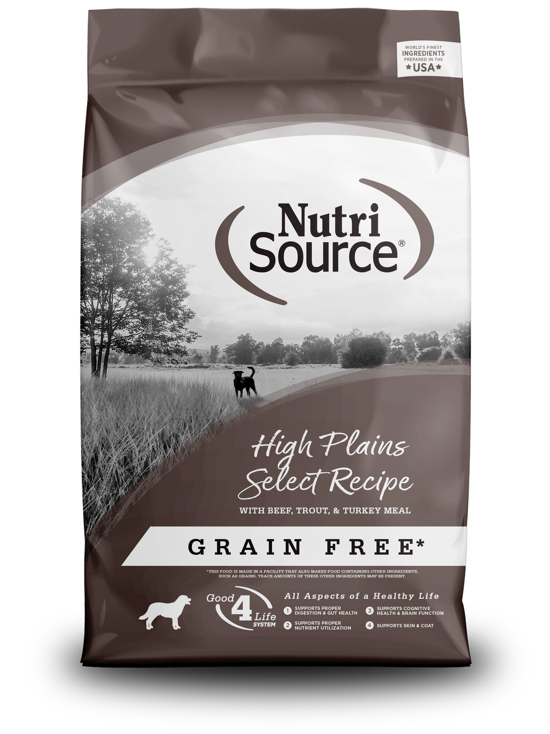 NutriSource High Plains Select Grain Free Dry Dog Food, Size: 4LB