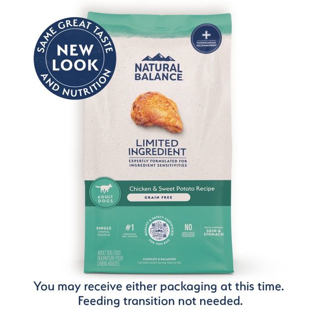 Natural Balance Limited Ingredient Chicken &amp; Sweet Potato Dry Dog Food, Size: 22lb
