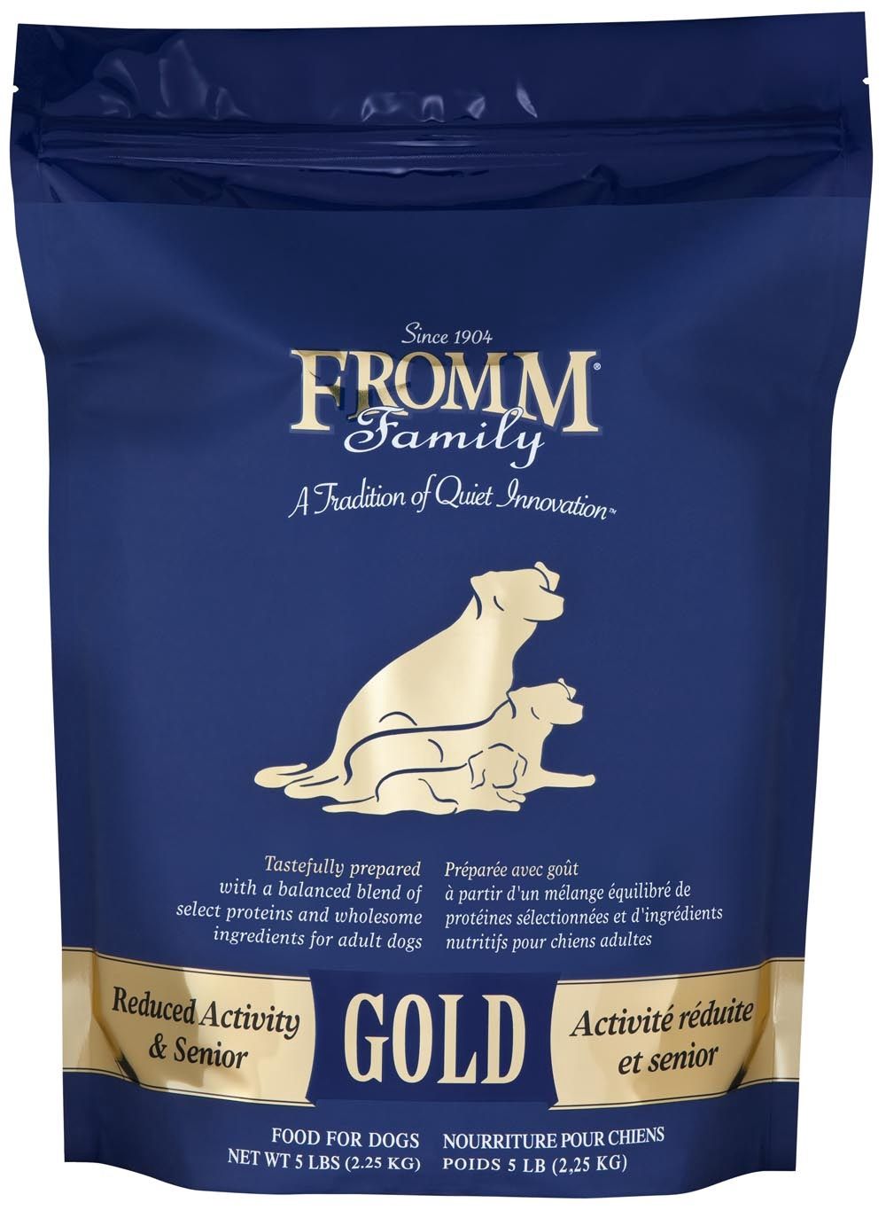 Fromm Gold Reduced Activity and Senior Dry Dog Food, Size: 5LB