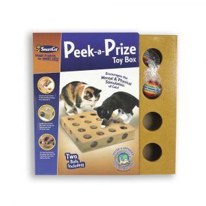 Pioneer Pet SmartCat Peek-a-Prize Box w/2 Toys Cat Toy