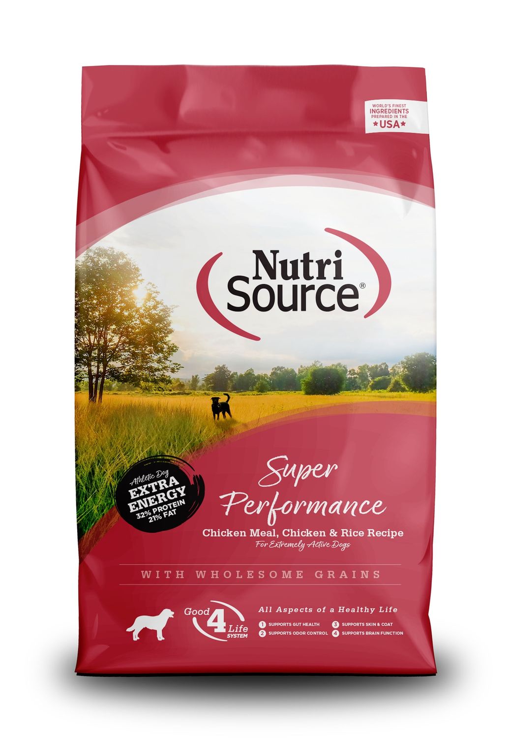NutriSource Super Performance Chicken &amp; Rice Dry Dog Food, Size: 40LB
