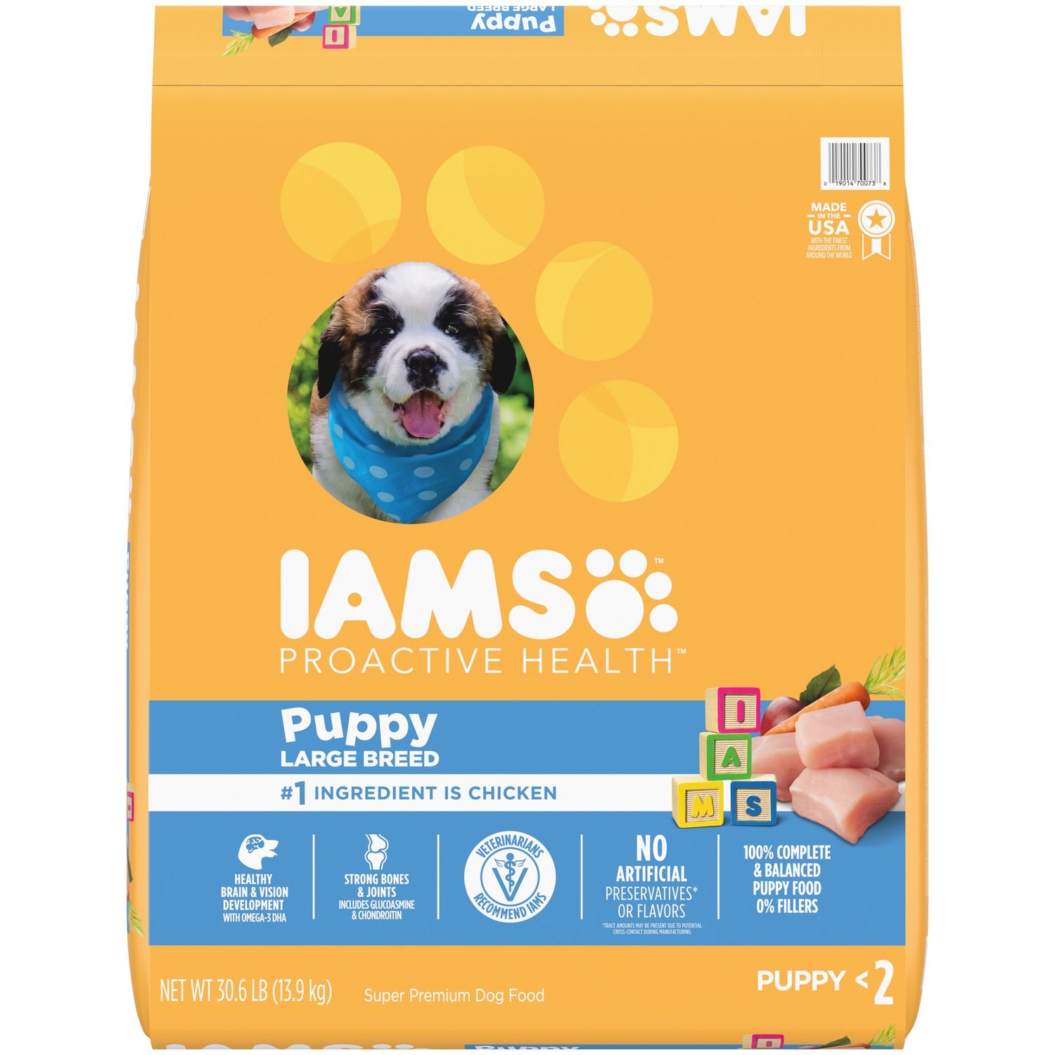 Iams Proactive Health Large Breed Puppy Dry Dog Food, Size: 30.6lb