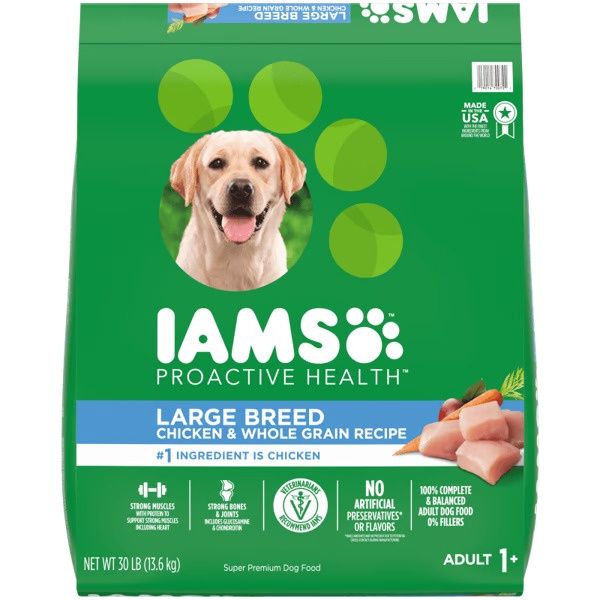 Iams Proactive Health Large Breed Adult Dry Dog Food, Size: 30lb