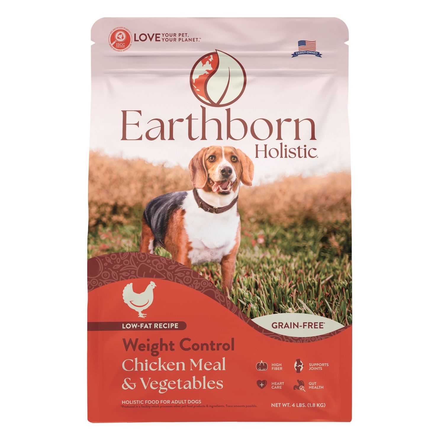 Earthborn Holistic Weight Control Dry Dog Food, Size: 4lb