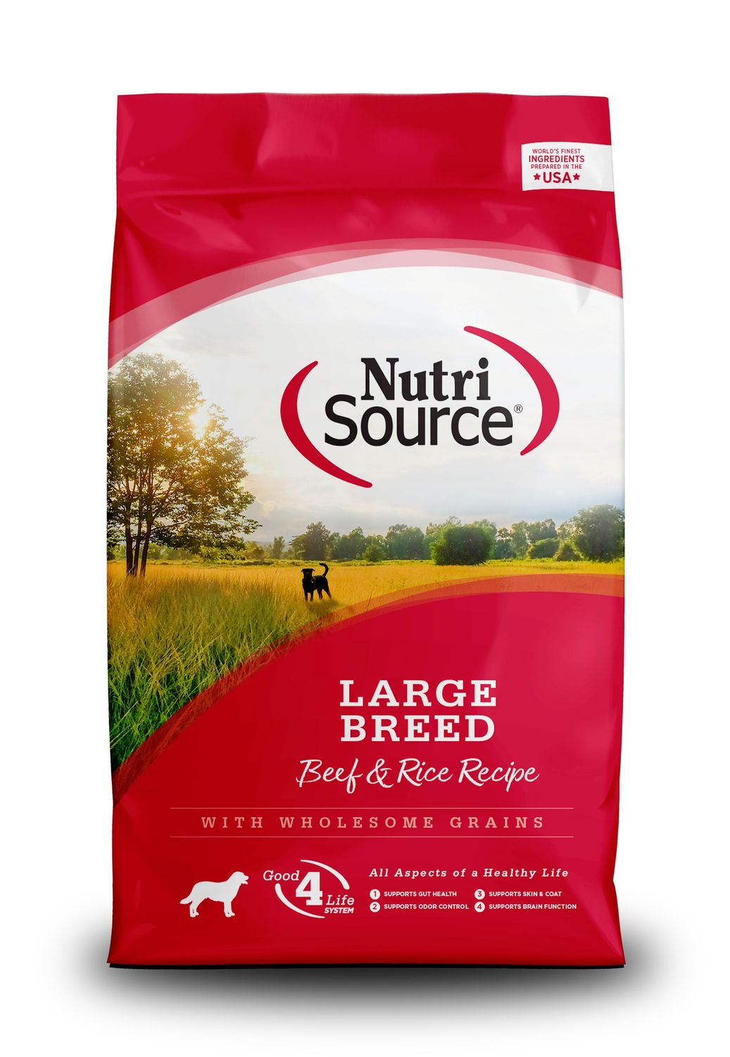NutriSource Large Breed Beef &amp; Rice Dry Dog Food, Size: 26LB