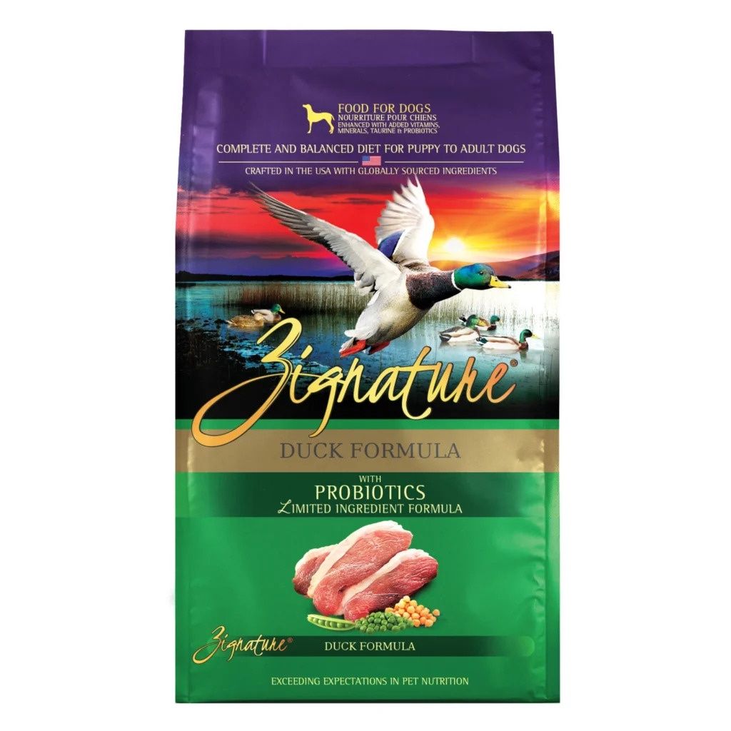 Zignature Original Duck Formula Dry Dog Food, Size: 12.5lb