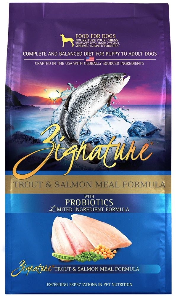 Zignature Original Trout &amp; Salmon Formula Dry Dog Food, Size: 25lb
