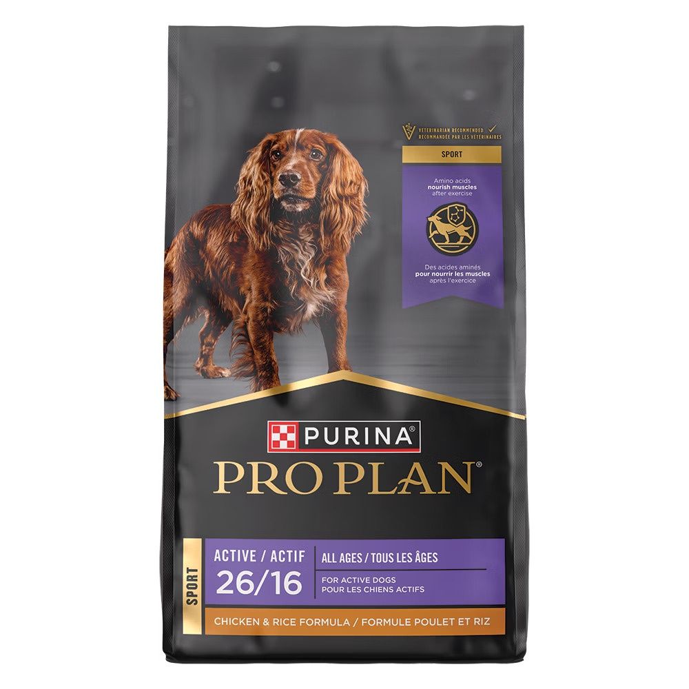 Pro Plan Sport Active 26/16 Chicken &amp; Rice Dry Dog Food, Size: 37.5lb
